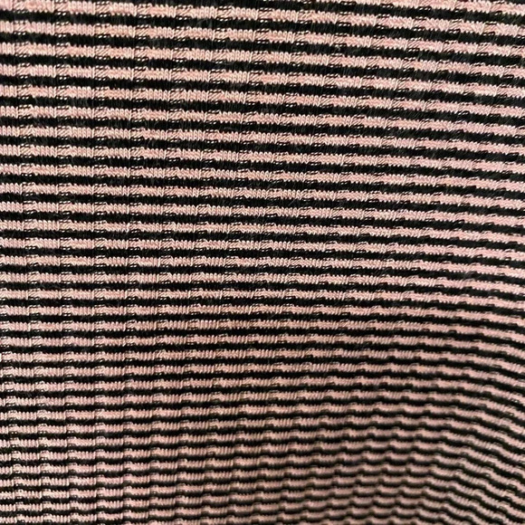 NWT new Anthropologie pink black everyday mock neck top postmark stripe medium - Picture 8 of 14